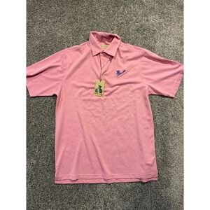 Donald Ross Mens Southern Hills Polo Shirt Golf Pink‎ New Medium